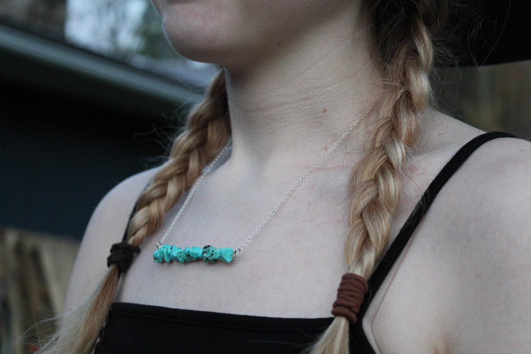 Turquoise Bar Necklace