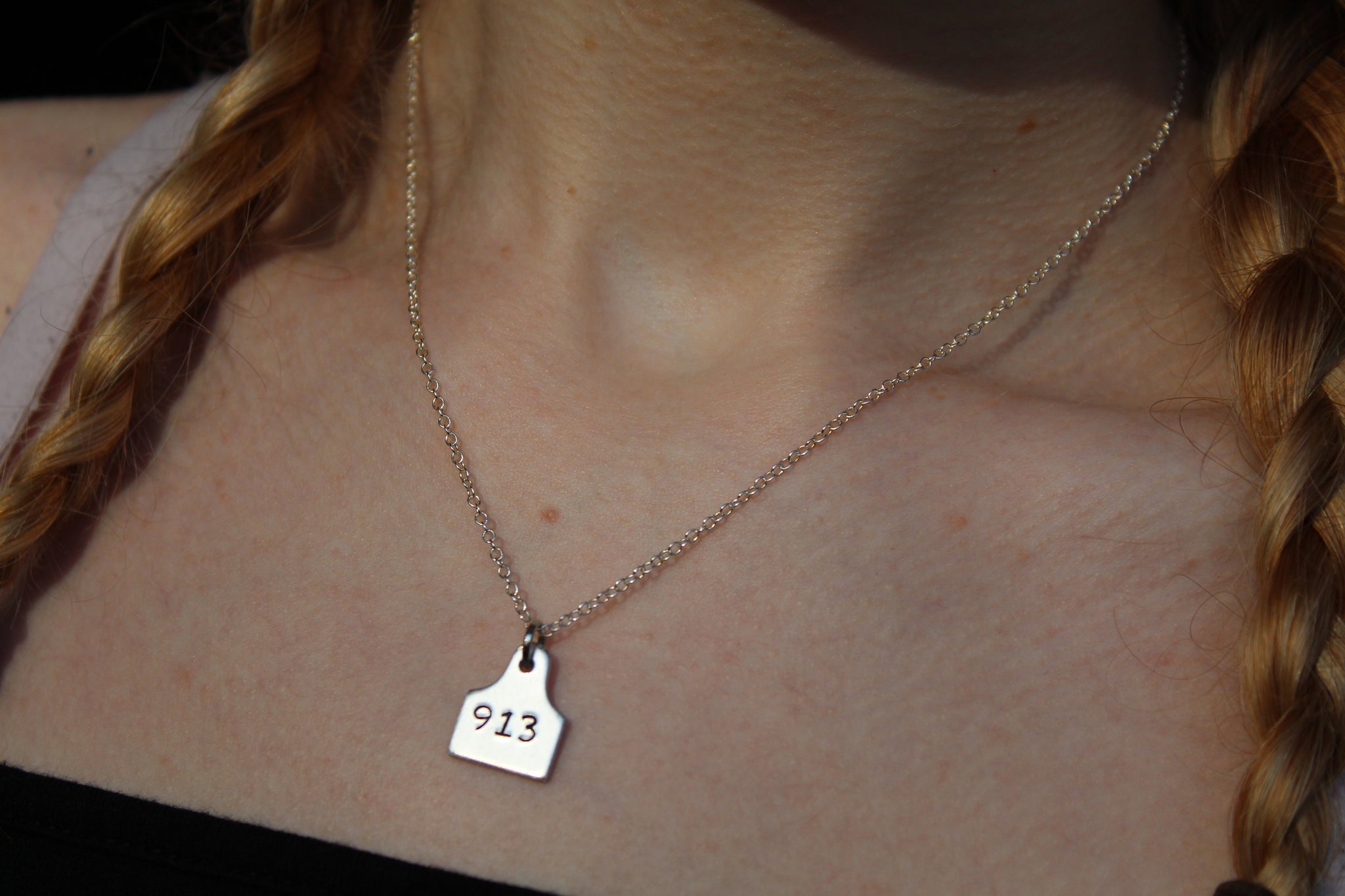 Tiny Cow Tag Necklace – Rare River Works